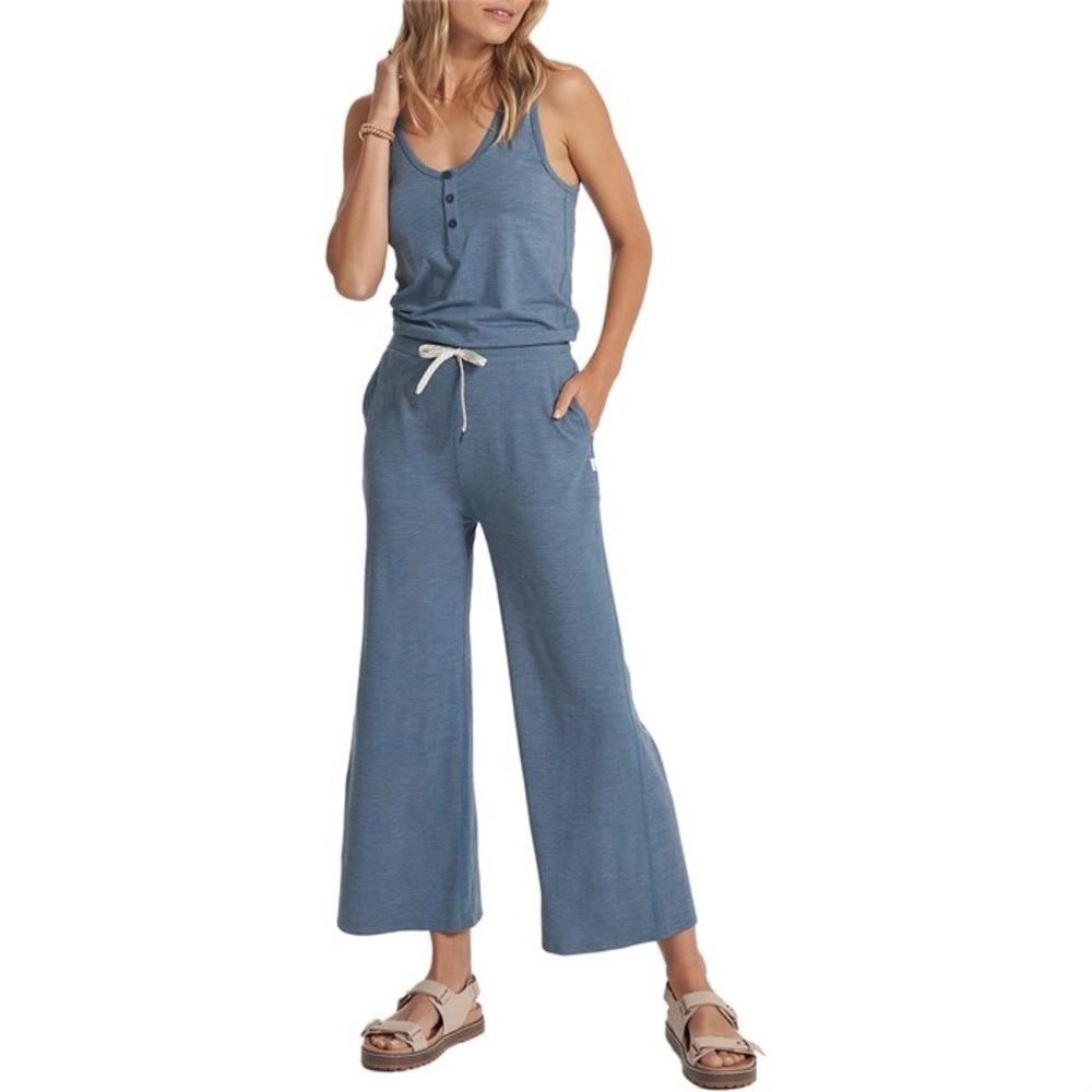Vuori Blue Sleeveless Jumpsuit